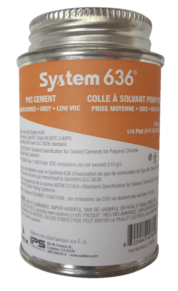 System 636 PVC-FGV Cement