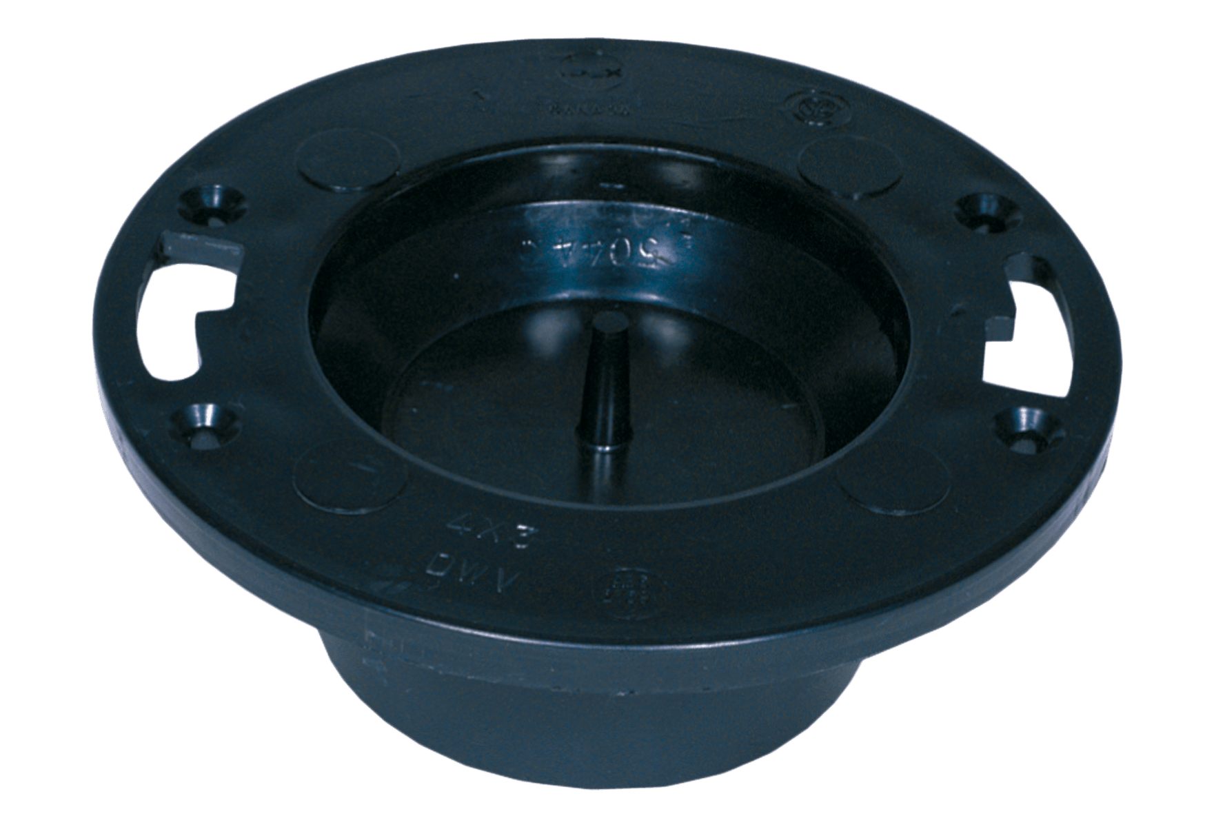 ABS-DWV Closet Flange with Test Plug 