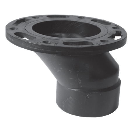 ABS-DWV Adjustable Offset Closet Flange 