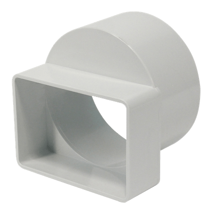 PVC-BDS Offset Downspout Adapter  to BDS 2 x 3 x 4