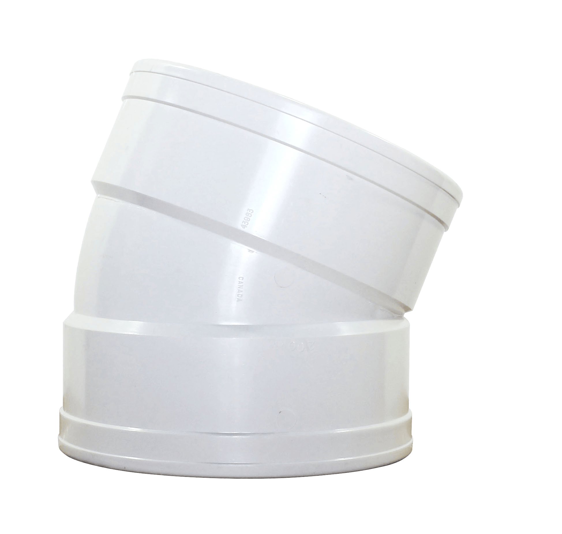PVC Gasketed Sewer 22-1/2˚ Elbow