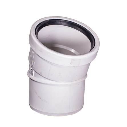 PVC Gasketed Sewer 22-1/2˚ Elbow
