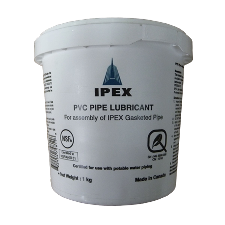 PVC Gasketed Sewer Pipe and Gasket Lubricant