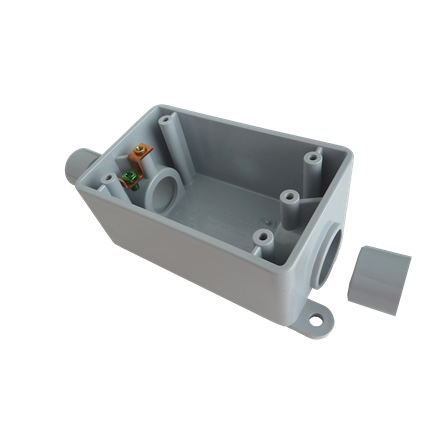 PVC FSC 2-in-1 Single Gang Box (with reducer bushings)