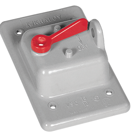 PVC "F" Series Weatherproof 1-Gang Toggle Switch Cover