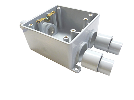 PVC FSCC 3-1 Double Gang Box (with reducer bushings)